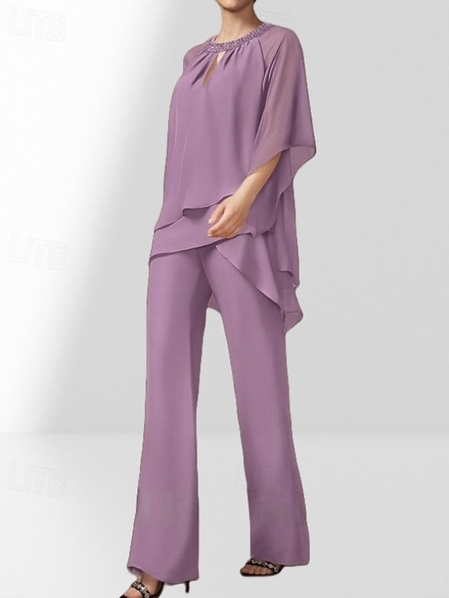 of Two Guest Pantsuit Piece Bride the Dress Mother Wedding