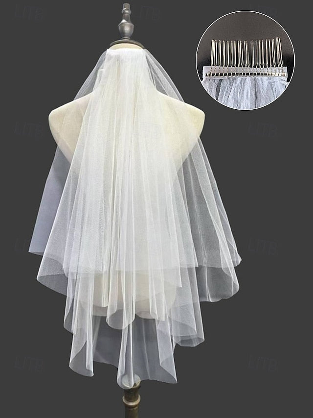 Veil Bridal Tulle Elegant Two-Layer – Soft with Classic