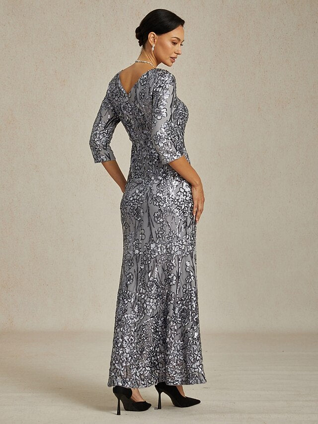 Women's Sequin Dress Lace Glitter Elegant Formal Semi