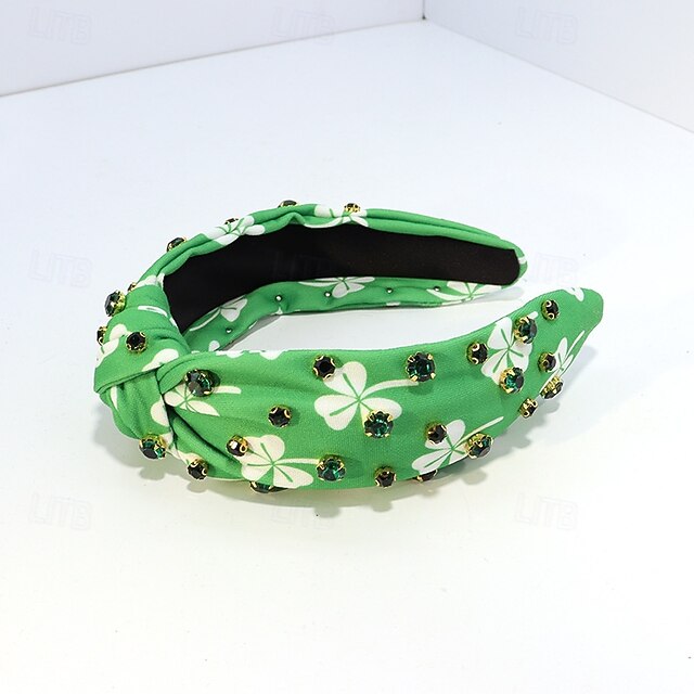 St. Patrick's Day Knotted Headbands for Women, Beaded