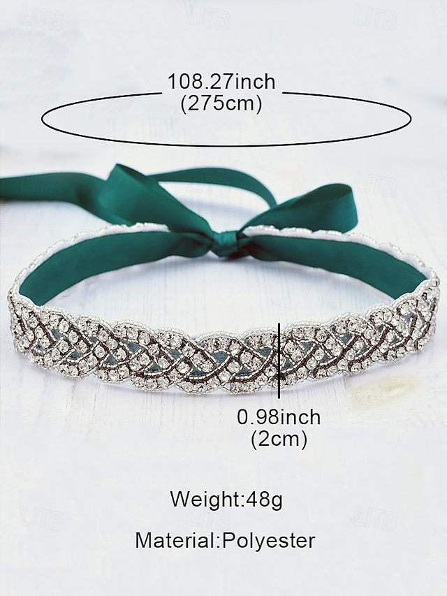 Bridal Waistband Elegant – Rhinestone Crystal Wedding