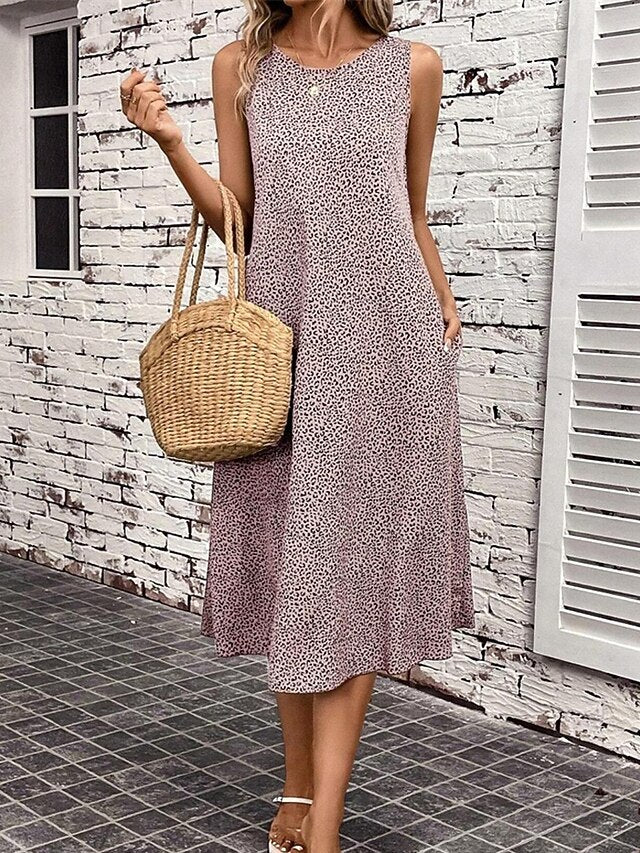 Women's Midi Dress Tank Dress Summer Dress Fashion Classic