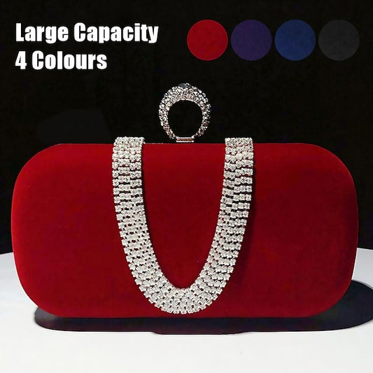 Women's Evening Velvet Bag Bags Clutch Wristlet