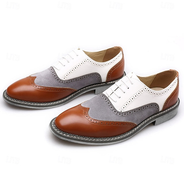 Spectator Gatsby-Inspired Wingtip Men's Shoes Oxford in