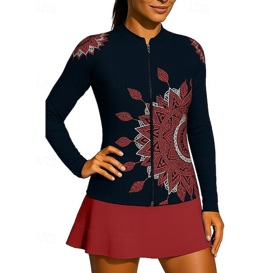 Women's Boho Tennis Shirt Sport Top Stylish Printing
