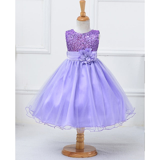 Girls' Wedding Party Girl Dress Flower