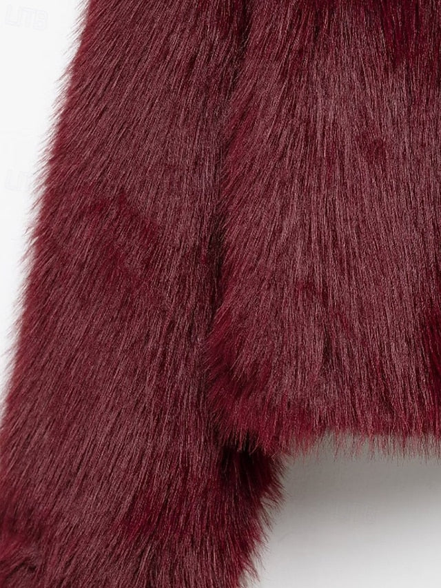 Comfortable Fur Coat Faux Women's Furs Warm Leathers