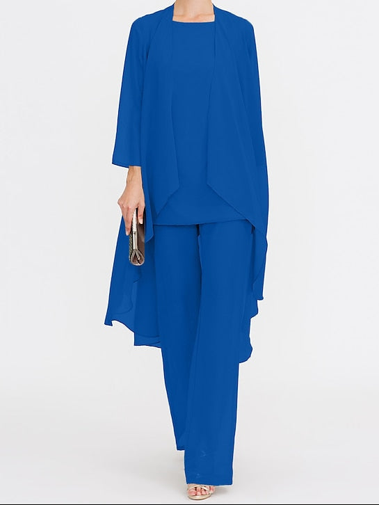 Wedding Mother 3 Piece Pantsuit the of Bride Beach