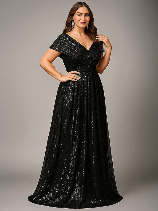 A-Line Floor Length Wedding Guest Dress Formal Dresses Evening