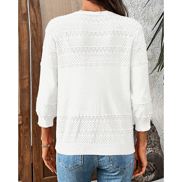 Women's Knit Cardigan Long Sleeve Top Athleisure Fall /