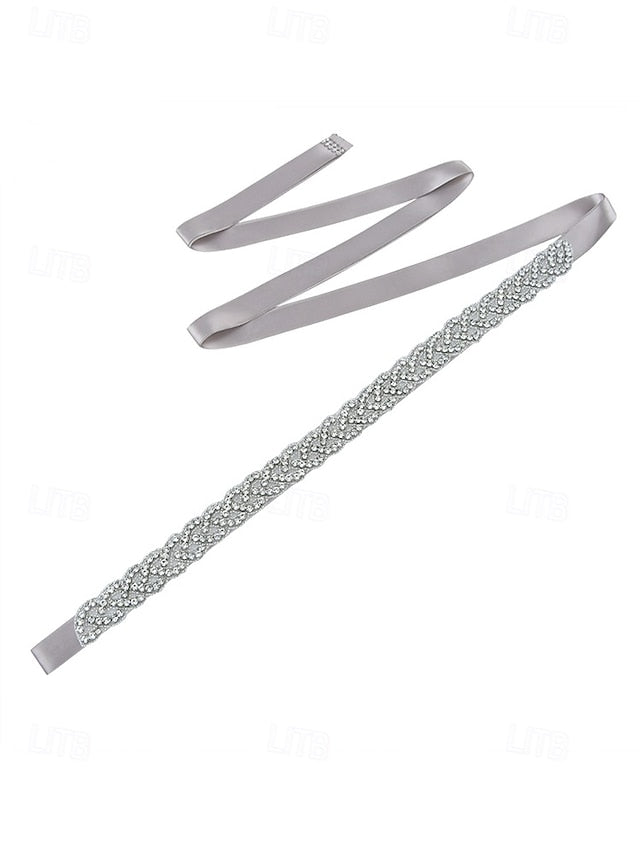 Bridal Waistband Elegant – Rhinestone Crystal Wedding