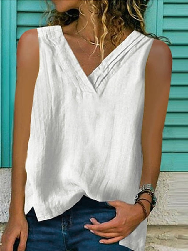 Women's Camisole Tank Top Solid Color Daily Casual