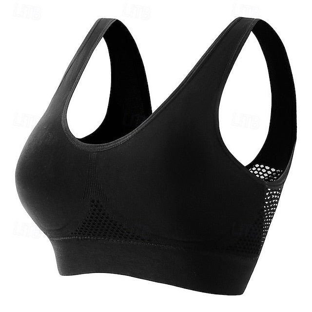 Women's Light Support Sports Bra Running Bra Open Back Bra