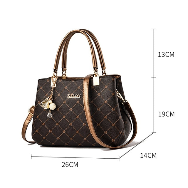 Damen Herren PU Party Ledertasche Schultertasche Handtasche