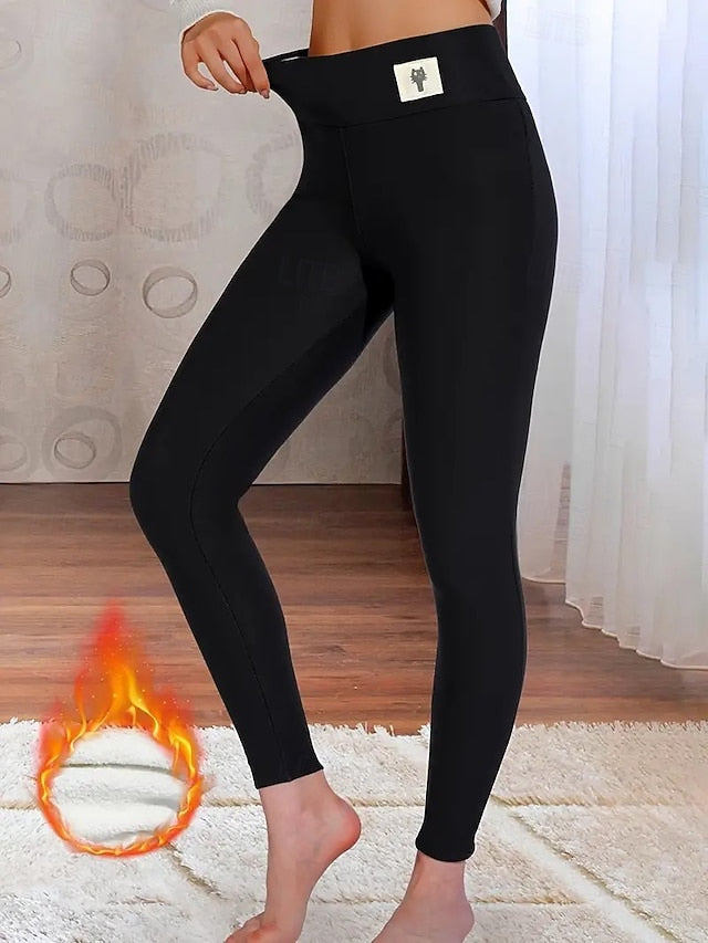 Women's Fleece Lined Leggings Tights Leggings Vacation