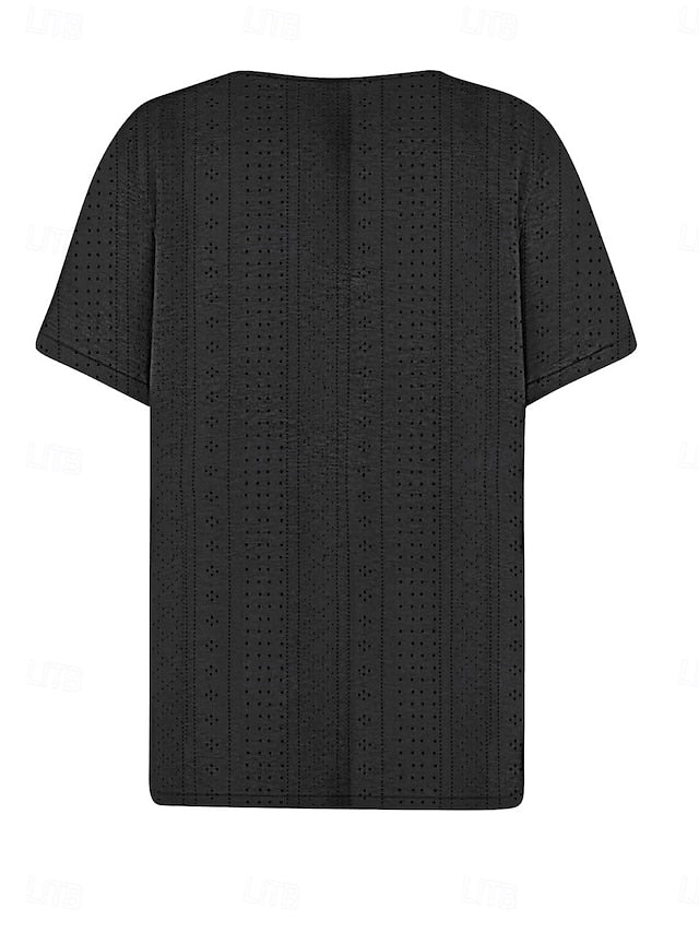 Women's T Shirt Solid Color Plain Stylish Modern Casual