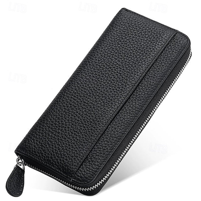 Cowhide Wallet Card Credit Leather Women's Holder
