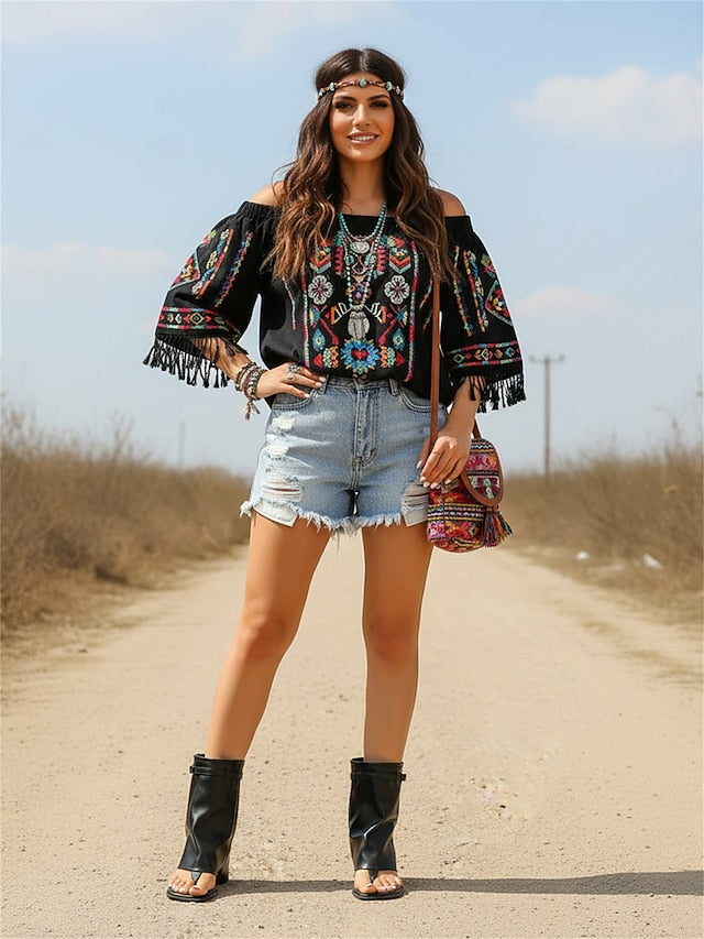 Women's Black High-Top Gladiator Sandals with Buckle Detail