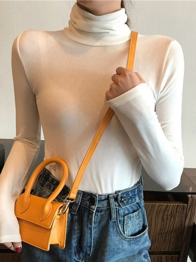 Women's Blouse Ruched Solid Color Stylish Casual Long