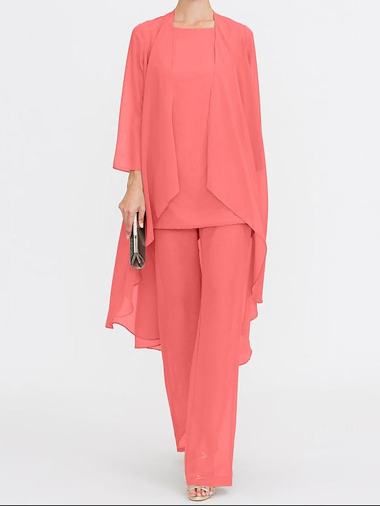 Wedding Mother 3 Piece Pantsuit the of Bride Beach