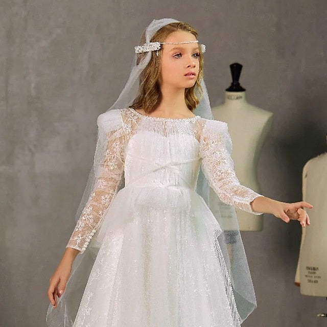 Dress Formal Flower Girls' First Girl Princess Gown