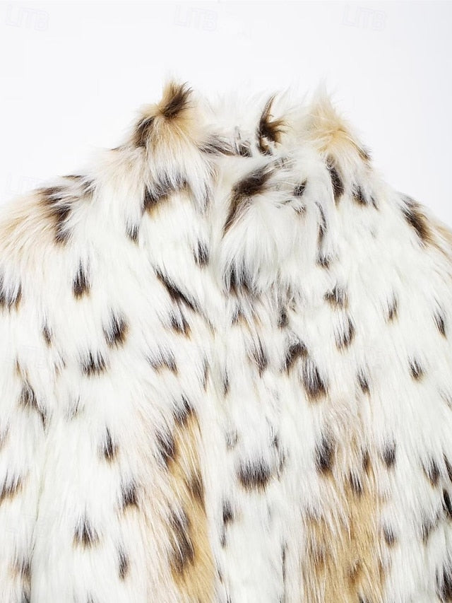 Leathers Fur Coat Warm Furs Comfortable Women's Faux