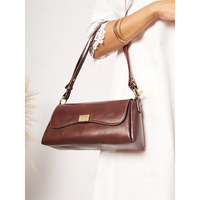 Sac fourre-tout en cuir PU pour femme, idéal pour les courses quotidiennes