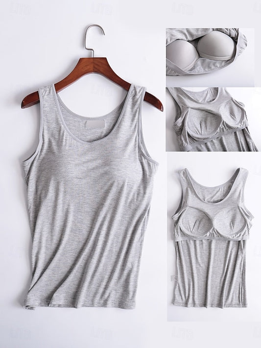 Women's Camisole Tank Top Solid Color Daily Basic Casual