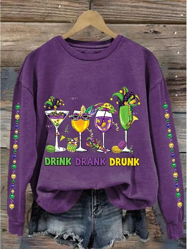 Carnival Women's Pullover Sweatshirt Graphic Shamrock