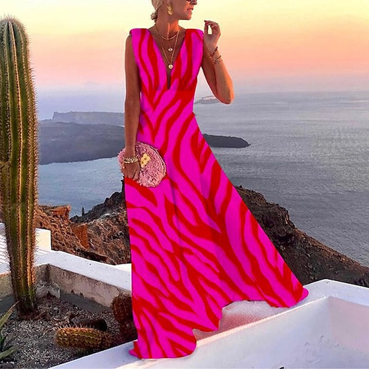 Women's Casual Dress Swing Dress Long Dress Maxi Dress Blue