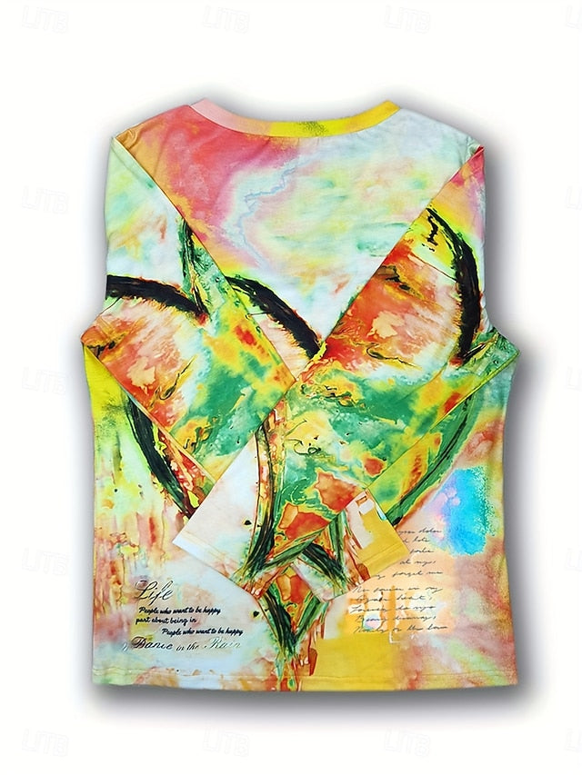 Women's T shirt Long Sleeve V Neck Long Sleeve Tunic Casual