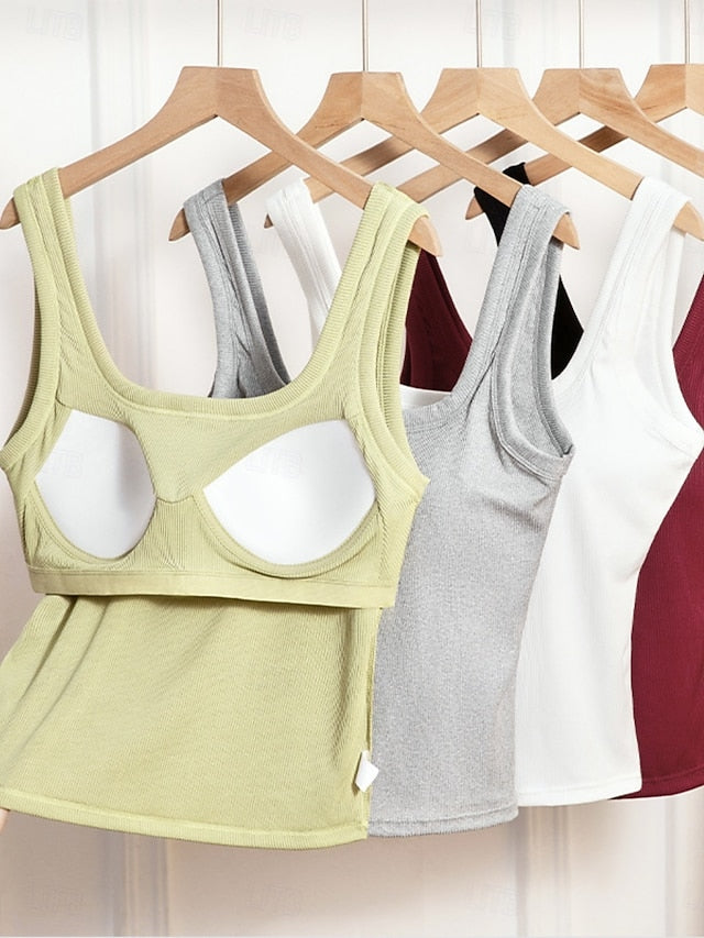 Women's Camisole Tank Top Solid Color Daily Stylish Casual