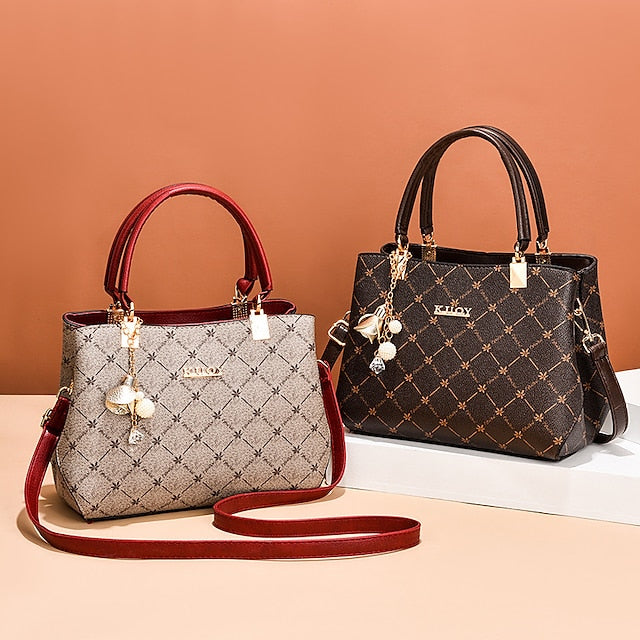 Damen Herren PU Party Ledertasche Schultertasche Handtasche