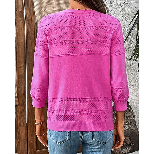 Women's Knit Cardigan Long Sleeve Top Athleisure Fall /
