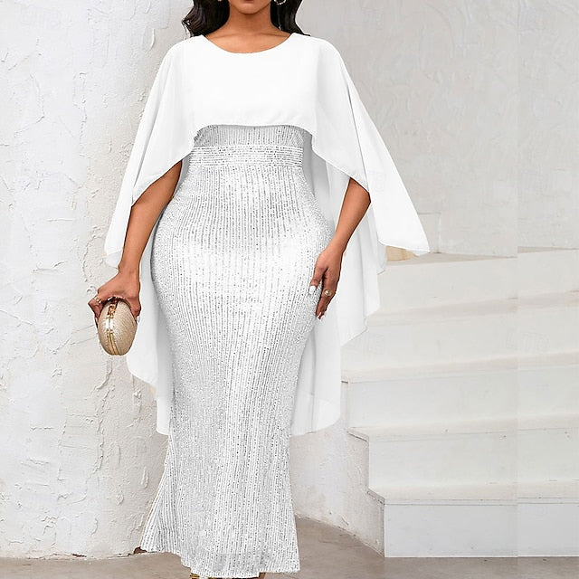 Mother Elegant Crew Neck Floor the Dress Length of Bride