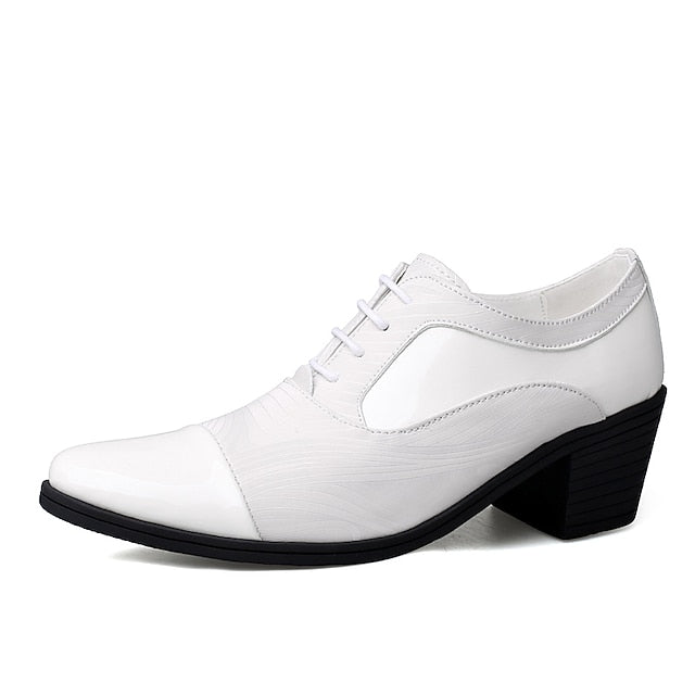 Stylish Formal Men's Shoes Lace-Up – Leather Patent