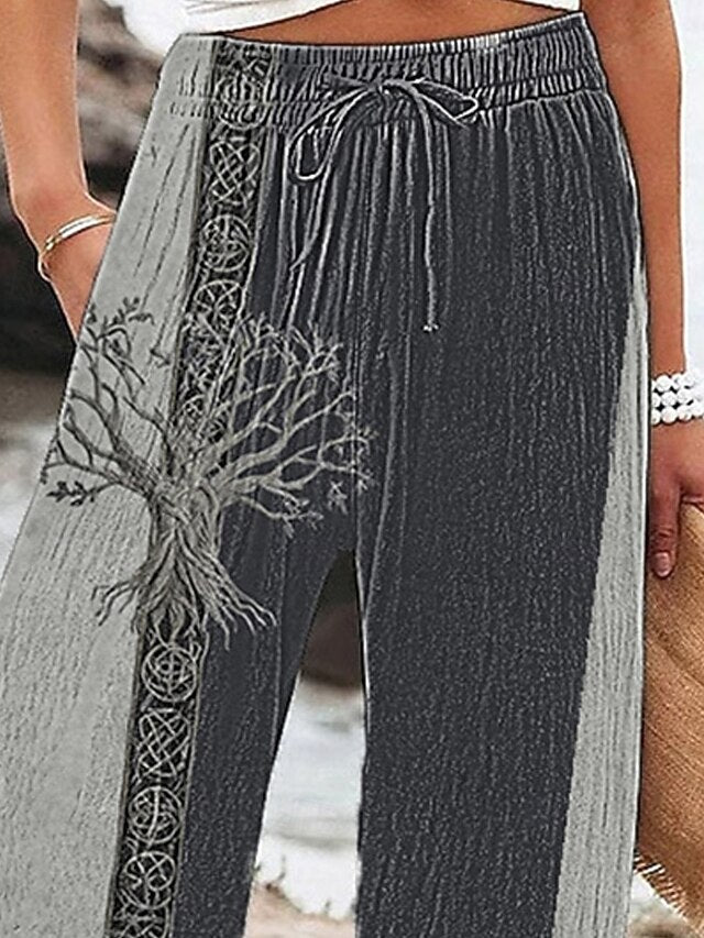 Women's Wide Leg Pants Trousers Palazzo Pants Fashion Boho