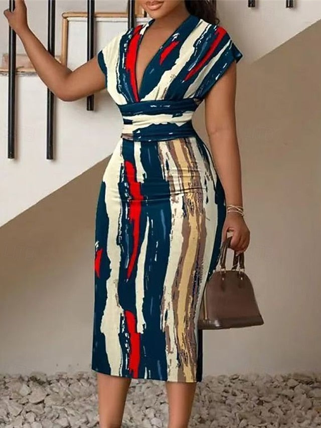 Women's Midi Dress Casual Dress Bodycon Summer Dress