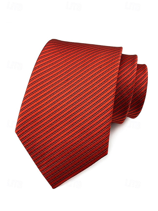 Men's striped tie satin
