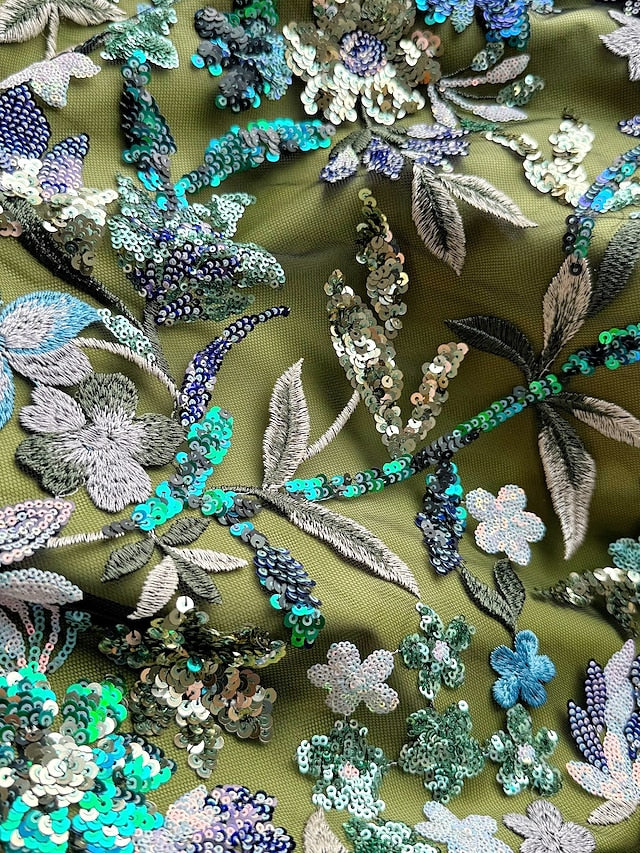 Embroidered of A-Line Bride Mother the Gown Satin Evening Floral