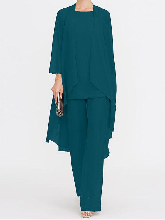 Wedding Mother 3 Piece Pantsuit the of Bride Beach