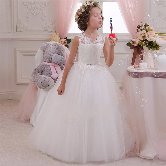 Dress Girls' Kid's Girl Flower Princess