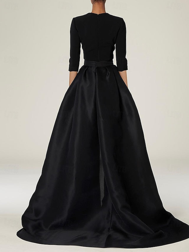 Overskirt Dress of the Bride Mother With Simple Elegant Jumpsuit