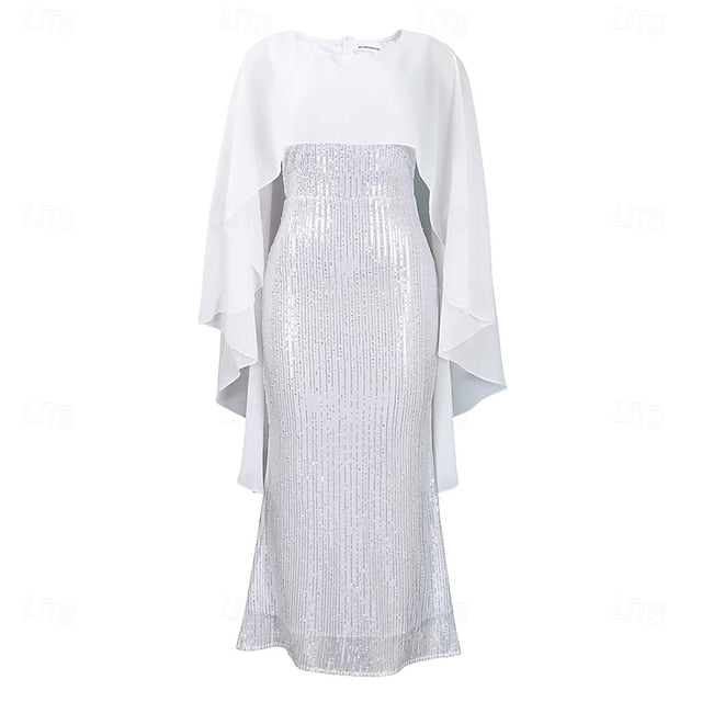 Mother Elegant Crew Neck Floor the Dress Length of Bride