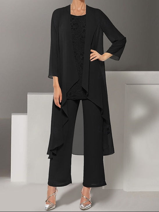 of Dress Beach Piece Wedding Elegant Pantsuit the Mother Bride 3