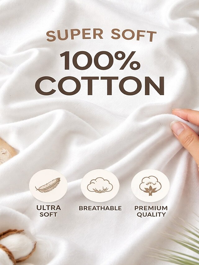 Women's 100% Cotton T Shirt Tee Top Plain Stylish Classic