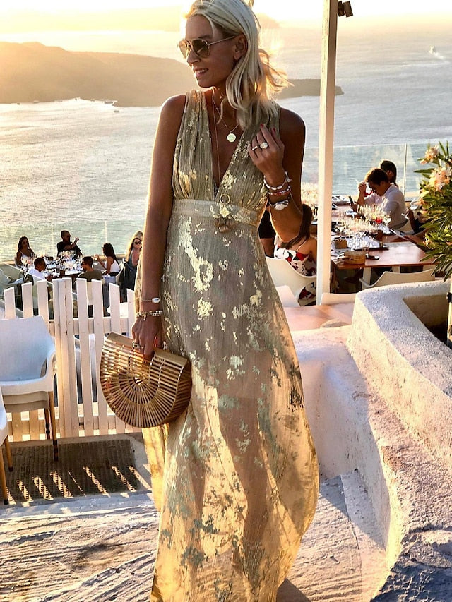 Women's Party Dress Sundress A Line Dress Long Dress Maxi