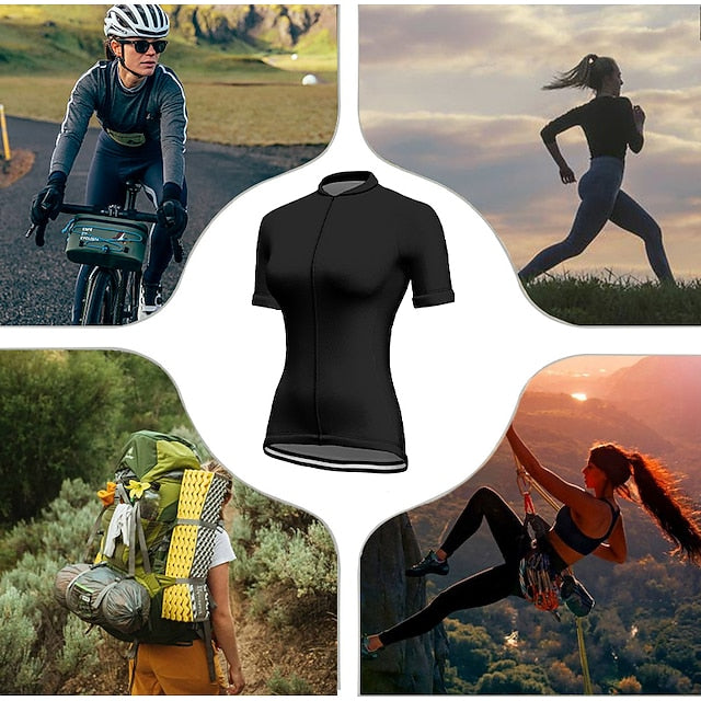 Women's Cycling Jersey Floral Botanical Short Sleeve Bike