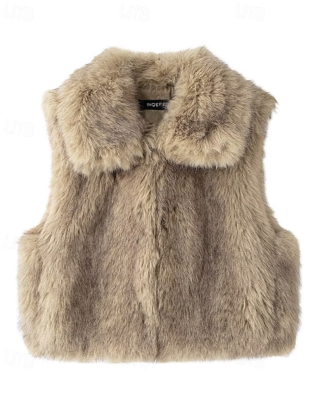 Furs Leathers Vest Faux Coat Fur Comfortable Women's