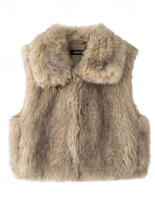 Furs Leathers Vest Faux Coat Fur Comfortable Women's
